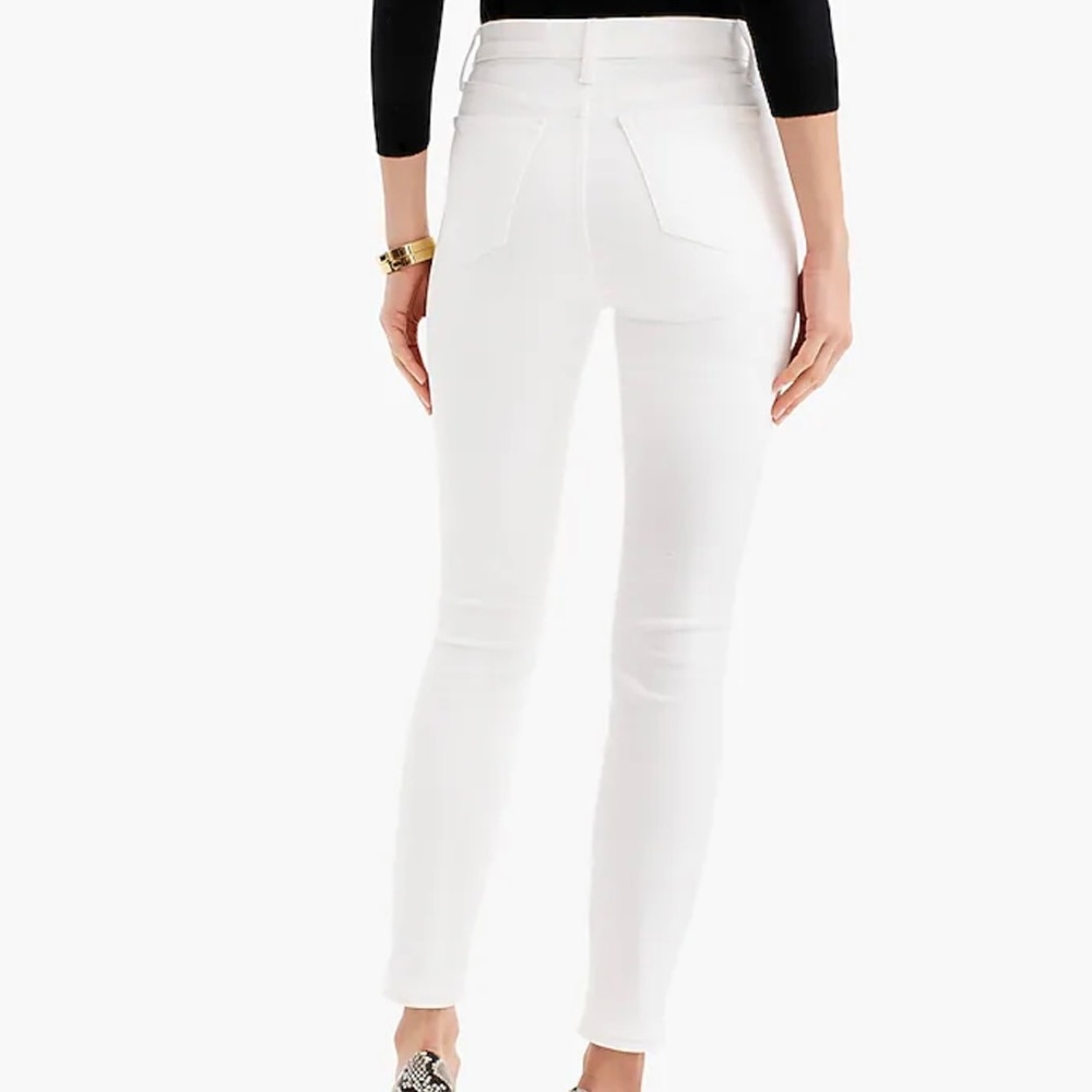 Jcrew 9" Toothpick Jean White New With Tags Size 29 and 31 Available - Picture 3 of 12